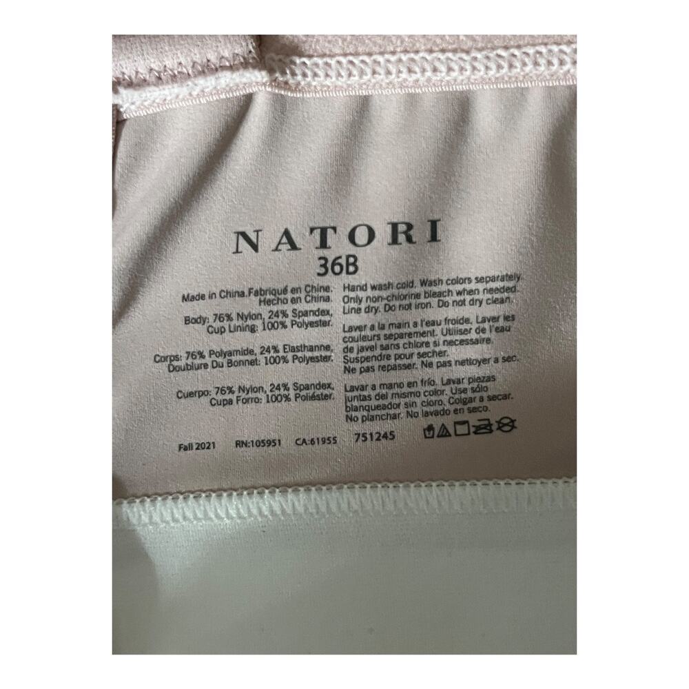 Natori Sports bra 751245  Dynamic Convertible Contour pink size 36B - Picture 5 of 5